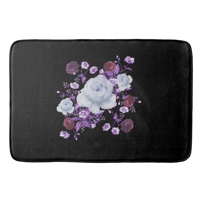 TAPETE DE BANHEIRO FLUXAS DE LÍNGUA,ANTECEDENTES NEGROS (Frente)