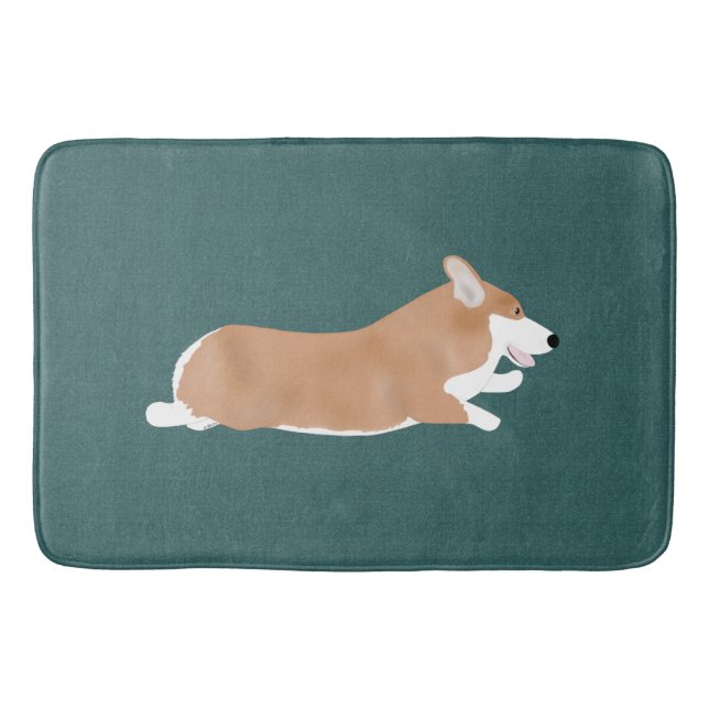 Tapete De Banheiro Flying Corgi Bathmat (Frente)
