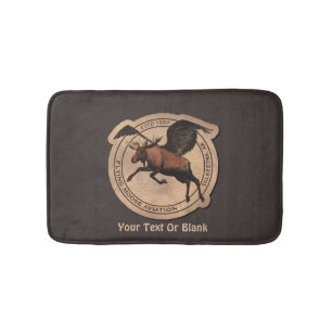 Tapete De Banheiro Flying Moose Aviation Patch