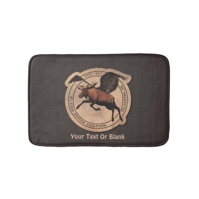 Tapete De Banheiro Flying Moose Aviation Patch (frente)
