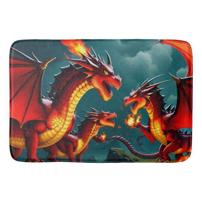 Tapete De Banheiro Fogo do Dragão (Frente)