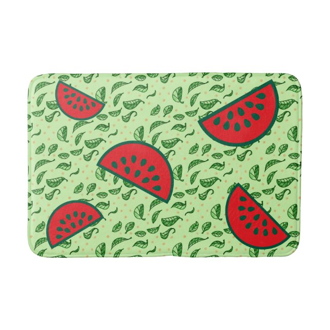 Tapete De Banheiro Folha e Melancias (Frente)