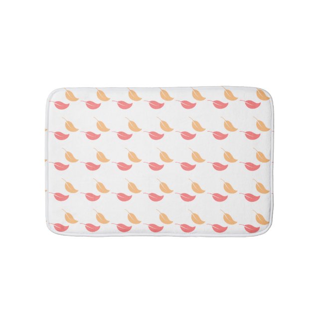 Tapete De Banheiro Folhas amarelas Girly Bath Mat (frente)