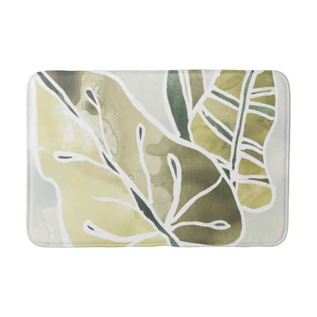 Tapete De Banheiro Folhas de Batik (Frente)