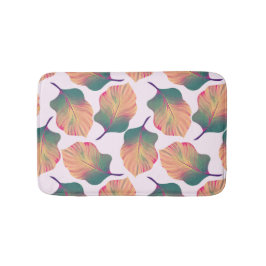 Tapete De Banheiro Folhas de Canna Tropicanna em Pastel