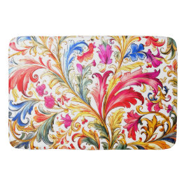 Tapete De Banheiro Folhas de Design Florentine de rico