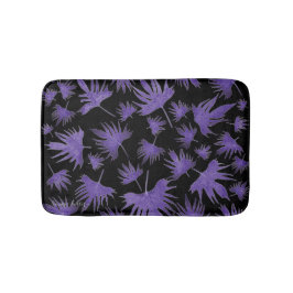 Tapete De Banheiro Folhas de vinha de canário roxo