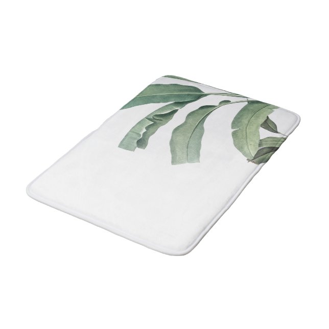 Tapete De Banheiro Folhas do verde (Angulado)