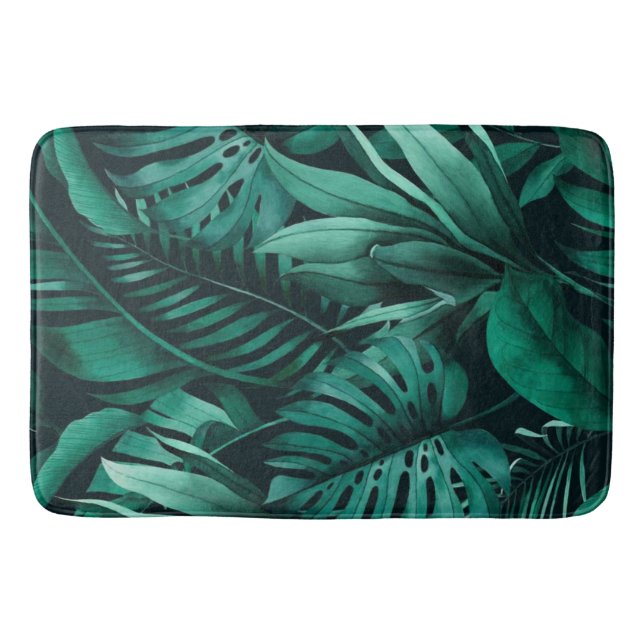Tapete De Banheiro Folhas tropicais (Frente)