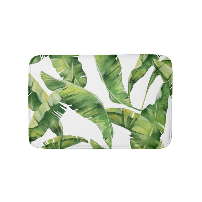 Tapete De Banheiro Folhas verdes (frente)