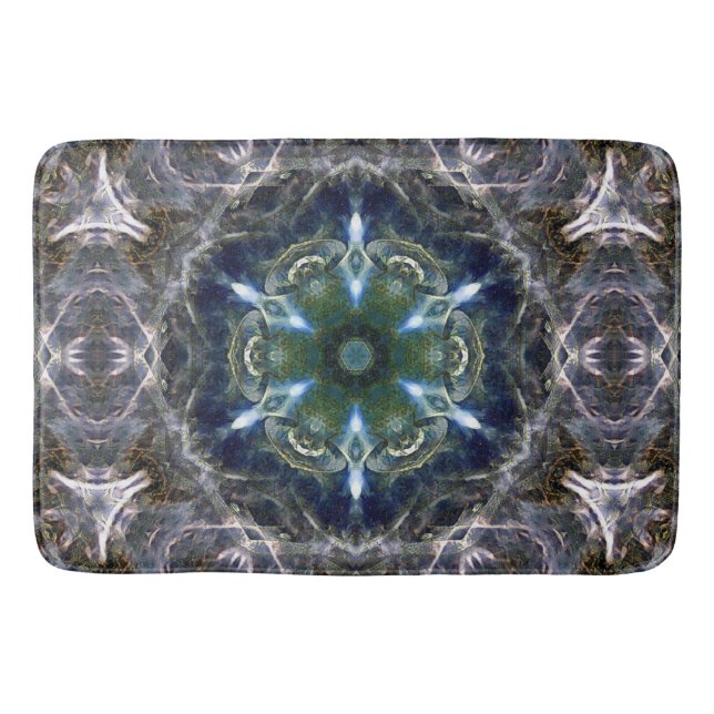 Tapete De Banheiro Folk Mandala Bath Mat (Frente)