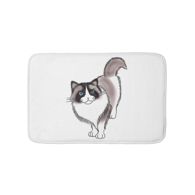 Tapete De Banheiro FooFooCat: Ragdoll Sassy (frente)
