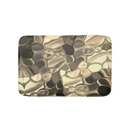 Tapete De Banheiro Formas arredondadas em cor de bronze ou bege, bril