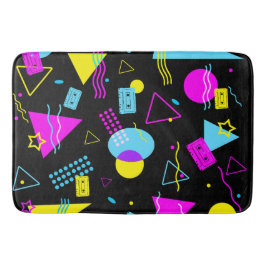 TAPETE DE BANHEIRO FORMAS COLORIDAS DE FITA RETRO