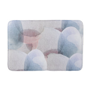 Tapete De Banheiro Formas de Aquarela bonito de Pastel Abstrato