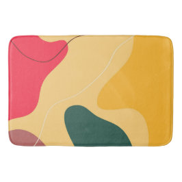 Tapete De Banheiro Formas orgânicas coloridas fundo abstrato