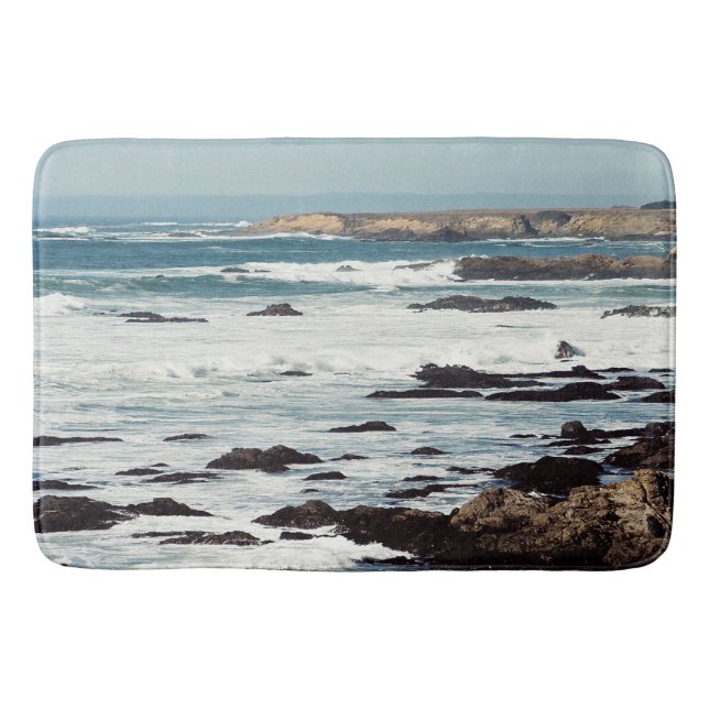 Tapete De Banheiro Fort Bragg, costa da Califórnia....... (Frente)