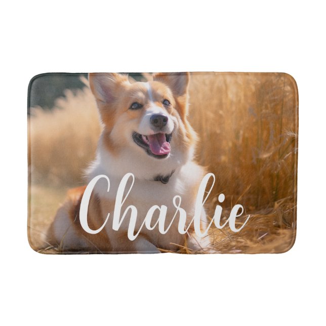 Tapete De Banheiro Foto Pet Personalizada (Frente)