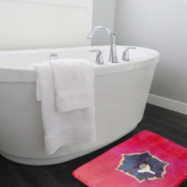 Tapete De Banheiro Fotografia da Macro Natureza da Pasta Vermelha Neg