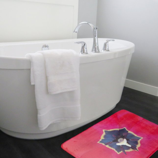 Tapete De Banheiro Fotografia da Macro Natureza da Pasta Vermelha Neg (Criador carregado)