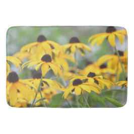 Tapete De Banheiro Fotografia Floral Amarela Profunda