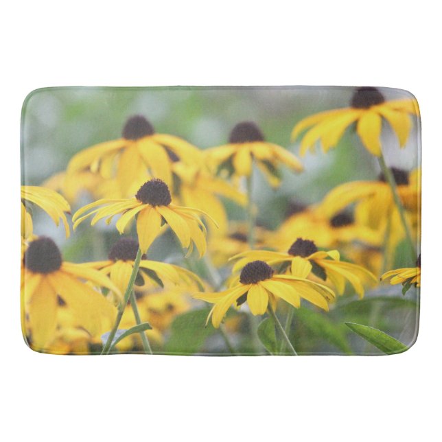 Tapete De Banheiro Fotografia Floral Amarela Profunda (Frente)