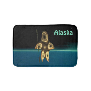 Tapete De Banheiro Fractal Inuit Hunter - Alasca