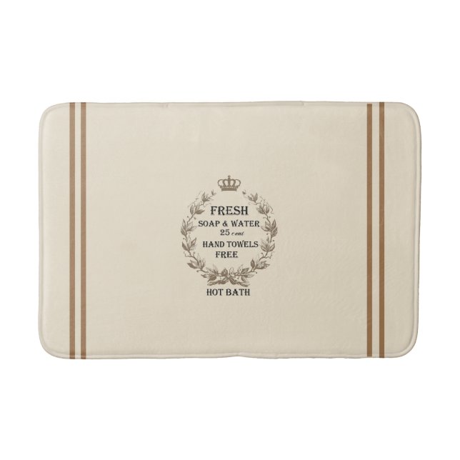 Tapete De Banheiro Francês inspirado (Frente)