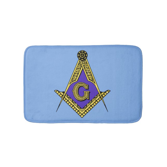 Tapete De Banheiro Freemason (azul) (frente)
