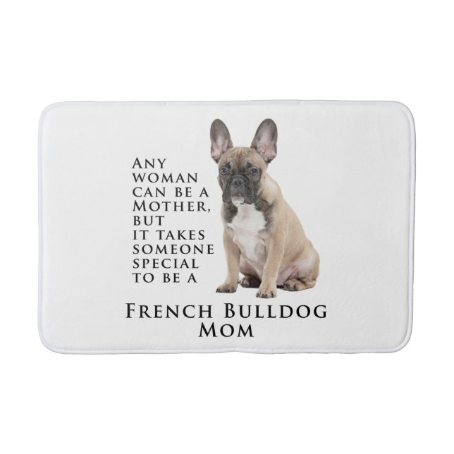 Tapete De Banheiro Frenchie Mãe Bath Mat (Frente)