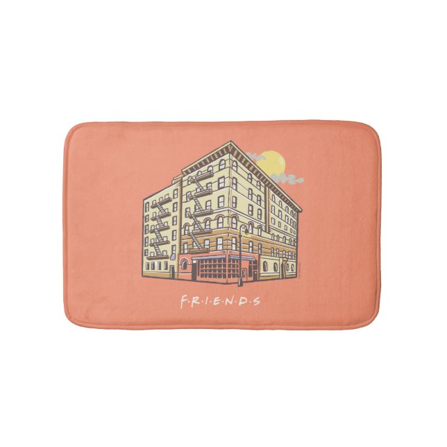 Tapete De Banheiro FRIENDS™ | Edifício do Apartamento da Monica (frente)