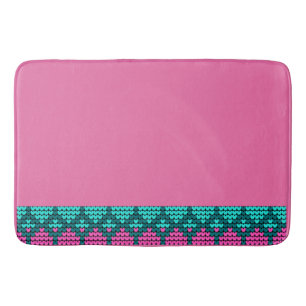 Tapete De Banheiro Fronteira norueguesa branco PInk