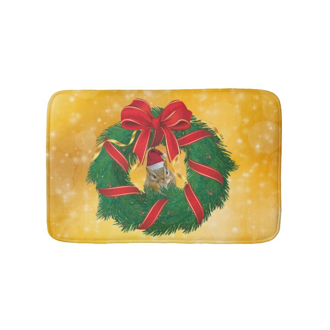 Tapete De Banheiro Frota de Natal de Chips Bonitos (frente)