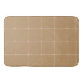 Tapete De Banheiro Fundo de Design de Azulejo Geométrico Bege