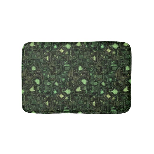 Tapete De Banheiro Fundo do circuito de computador (frente)