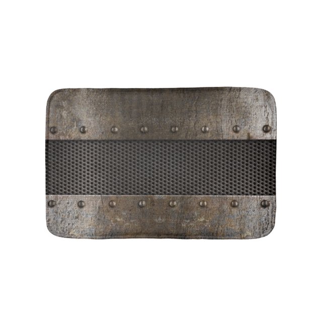 Tapete De Banheiro Fundo do metal do Grunge (frente)