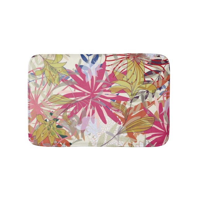 Tapete De Banheiro Fundo floral 6 (frente)