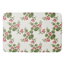 Tapete De Banheiro Fundo Red Nasturtium Cream