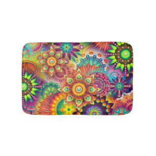Tapete De Banheiro Funky Mandalas Bath Mat