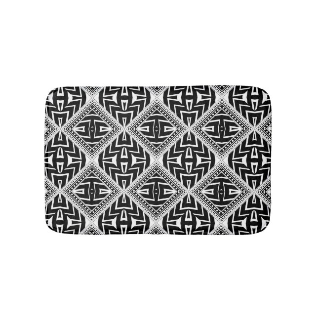 Tapete De Banheiro Funky Tribal Pattern Bath Mat (frente)