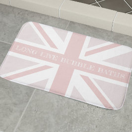 Tapete De Banheiro Funny Quote Pink Union Jack Flag Bath Mat