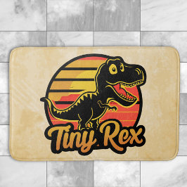 Tapete De Banheiro Funny Vintage Dinossaur Trex no Sunset Tiny Rex