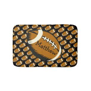 Tapete De Banheiro Futebol Black and Brown Bath Mat