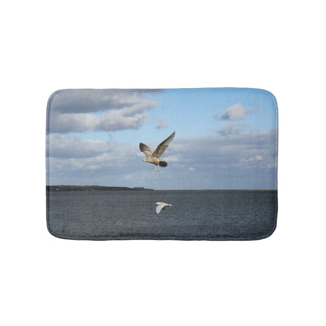 Tapete De Banheiro Gaivotas em vôo (frente)