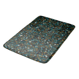 Tapete De Banheiro Galáxias Preto Azul e Dourado