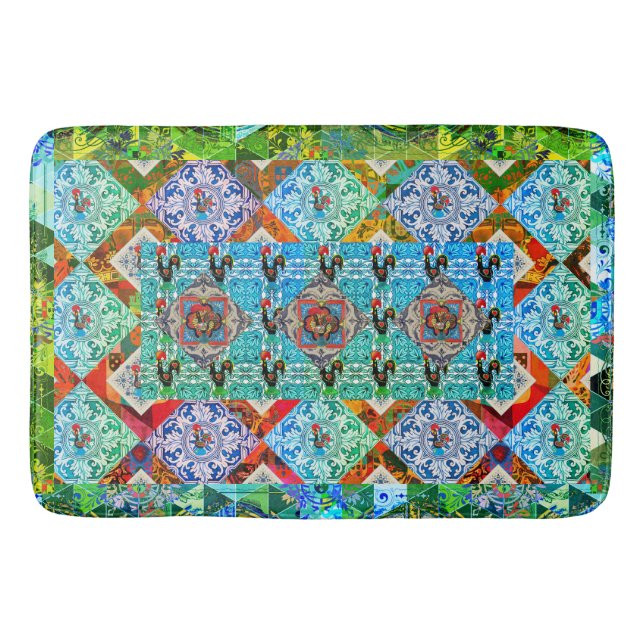 Tapete De Banheiro Galo de Barcelona, Portugal (Frente)