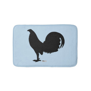 Tapete De Banheiro Gamecock Rooster Silhouette