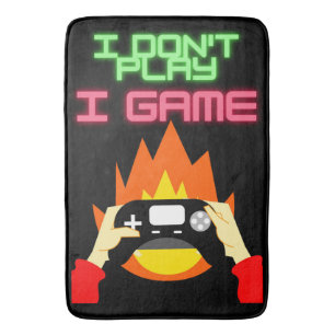 Tapete De Banheiro Gamers de vídeo: Eu não jogo