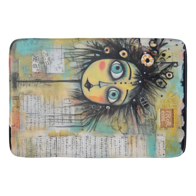 Tapete De Banheiro Garota Collage Art Lady 12 (Frente)