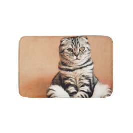 Tapete De Banheiro Gatinho Bonito Desenterrado